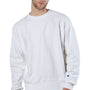 Champion Mens Shrink Resistant Crewneck Sweatshirt - White
