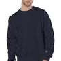 Champion Mens Shrink Resistant Crewneck Sweatshirt - Navy Blue