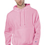 Champion Mens Shrink Resistant Hooded Sweatshirt Hoodie w/ Pouch Pocket - Candy Pink