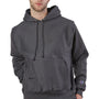 Champion Mens Shrink Resistant Hooded Sweatshirt Hoodie w/ Pouch Pocket - Heather Charcoal Grey