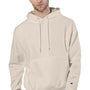Champion Mens Shrink Resistant Hooded Sweatshirt Hoodie w/ Pouch Pocket - Sand