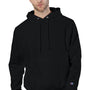 Champion Mens Shrink Resistant Hooded Sweatshirt Hoodie w/ Pouch Pocket - Black