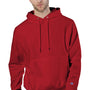 Champion Mens Shrink Resistant Hooded Sweatshirt Hoodie w/ Pouch Pocket - Scarlet Red