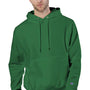 Champion Mens Shrink Resistant Hooded Sweatshirt Hoodie w/ Pouch Pocket - Kelly Green
