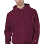 Champion Mens Shrink Resistant Hooded Sweatshirt Hoodie w/ Pouch Pocket - Cardinal Red