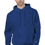 Champion Mens Shrink Resistant Hooded Sweatshirt Hoodie w/ Pouch Pocket - Athletic Royal Blue