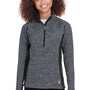 Spyder Womens Constant 1/4 Zip Sweater - Heather Black