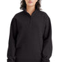 Champion Mens Powerblend 1/4 Zip Sweatshirt - Black