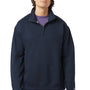Champion Mens Powerblend 1/4 Zip Sweatshirt - Navy Blue