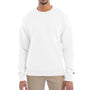 Champion Mens Double Dry Eco Moisture Wicking Fleece Crewneck Sweatshirt - White