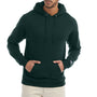 Champion Mens Double Dry Eco Moisture Wicking Fleece Hooded Sweatshirt Hoodie w/ Pouch Pocket - Dark Green