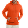 Champion Mens Double Dry Eco Moisture Wicking Fleece Hooded Sweatshirt Hoodie w/ Pouch Pocket - Orange
