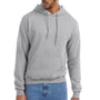 Champion Mens Double Dry Eco Moisture Wicking Fleece Hooded Sweatshirt Hoodie w/ Pouch Pocket - Light Steel Grey