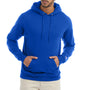 Champion Mens Double Dry Eco Moisture Wicking Fleece Hooded Sweatshirt Hoodie w/ Pouch Pocket - Royal Blue