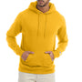 Champion Mens Double Dry Eco Moisture Wicking Fleece Hooded Sweatshirt Hoodie w/ Pouch Pocket - Gold