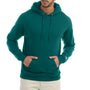 Champion Mens Double Dry Eco Moisture Wicking Fleece Hooded Sweatshirt Hoodie w/ Pouch Pocket - Emerald Green