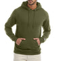 Champion Mens Double Dry Eco Moisture Wicking Fleece Hooded Sweatshirt Hoodie w/ Pouch Pocket - Fresh Olive Green