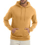 Champion Mens Double Dry Eco Moisture Wicking Fleece Hooded Sweatshirt Hoodie w/ Pouch Pocket - Gold Glint
