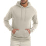 Champion Mens Double Dry Eco Moisture Wicking Fleece Hooded Sweatshirt Hoodie w/ Pouch Pocket - Sand