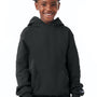 Champion Youth Double Dry Eco Moisture Wicking Fleece Hooded Sweatshirt Hoodie w/ Pouch Pocket - Black