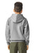 Gildan SF500B Youth Softstyle Hooded Sweatshirt Hoodie Sport Grey Model Back