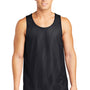 Sport-Tek Mens Reversible Mesh Moisture Wicking Tank Top - Black - Closeout