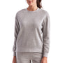 TriDri Womens Billie Side Zip Crewneck Sweatshirt - Heather Grey