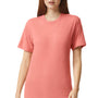 American Apparel Mens Track Short Sleeve Crewneck T-Shirt - Coral