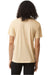 American Apparel TR401 Mens Track Short Sleeve Crewneck T-Shirt Cream Model Back