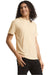 American Apparel TR401 Mens Track Short Sleeve Crewneck T-Shirt Cream Model Side