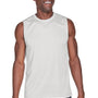 Team 365 Mens Zone Performance Muscle Moisture Wicking Tank Top - Silver Grey