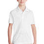 Team 365 Youth Zone Performance Moisture Wicking Short Sleeve Polo Shirt - White