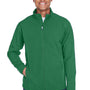 Team 365 Mens Leader Windproof & Waterproof Full Zip Jacket - Dark Green - Closeout