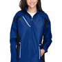 Team 365 Womens Dominator Waterproof Full Zip Hooded Jacket - Royal Blue - Closeout