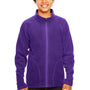 Team 365 Youth Campus Pill Resistant Microfleece Full Zip Jacket - Purple
