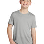 Sport-Tek Youth Competitor Moisture Wicking Short Sleeve Crewneck T-Shirt - Silver Grey - Closeout