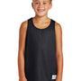 Sport-Tek Youth Reversible Mesh Moisture Wicking Tank Top - Black - Closeout