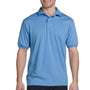 Hanes Mens EcoSmart Short Sleeve Polo Shirt - Carolina Blue