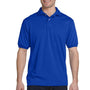 Hanes Mens EcoSmart Short Sleeve Polo Shirt - Deep Royal Blue