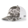 Pacific Headwear Mens Snapback Trucker Mesh Hat - Manta Grey/White