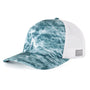 Pacific Headwear Mens Snapback Trucker Mesh Hat - Spindrift/White