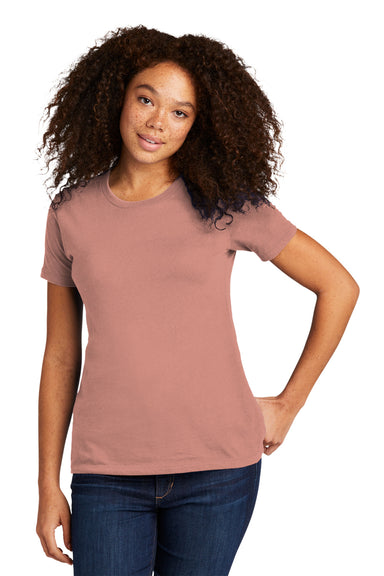 Next Level NL3900/N3900/3900 Womens Boyfriend Fine Jersey Short Sleeve Crewneck T-Shirt Desert Pink Front