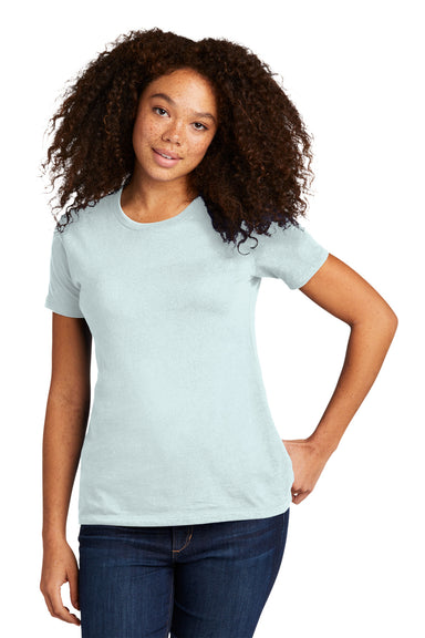 Next Level NL3900/N3900/3900 Womens Boyfriend Fine Jersey Short Sleeve Crewneck T-Shirt Light Blue Front