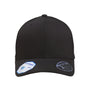 Flexfit Mens Moisture Wicking Adjustable Hat - Black