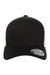 Flexfit 110MT Mens Mesh Adjustable Hat Black/White Front