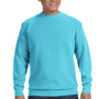 Comfort Colors Mens Crewneck Sweatshirt - Lagoon Blue - Closeout