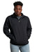 Russell Athletic 1Z4HBM Mens Dri-Power Fleece 1/4 Zip Sweatshirt Black Front