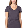 Threadfast Apparel Womens Ultimate Short Sleeve V-Neck T-Shirt - Graphite Grey