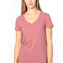 Threadfast Apparel Womens Ultimate Short Sleeve V-Neck T-Shirt - Heather Maroon