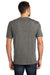 District DT104 Mens Perfect Weight Short Sleeve Crewneck T-Shirt Heather Charcoal Grey Back